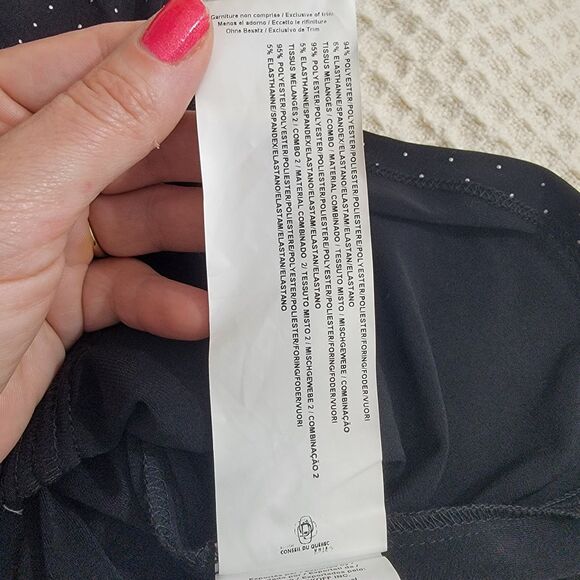 Joseph Ribkoff Belted Tunic Blouse Batwing Short Sleeve Black Plus Size 18 - Picture 9 of 16